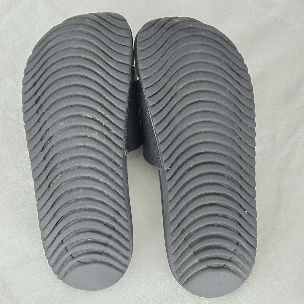 Nike Sandals Youth 5 Kawa Flip Flop Slide Black Open Toe Comfort Logo 819352-001